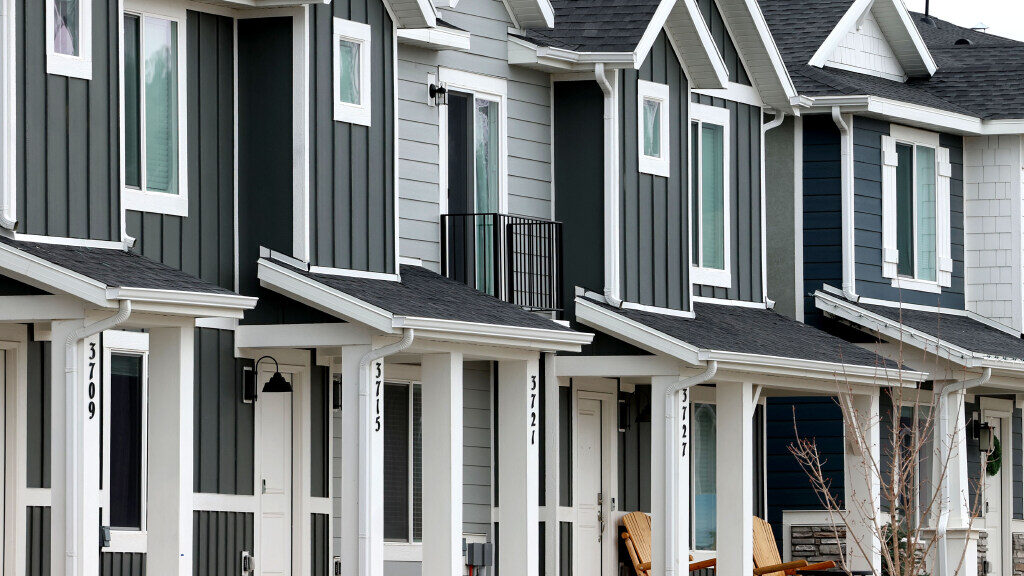 New homes in the Cold Spring Ranch community are pictured in Lehi on Thursday, March 28, 2024. Whil...