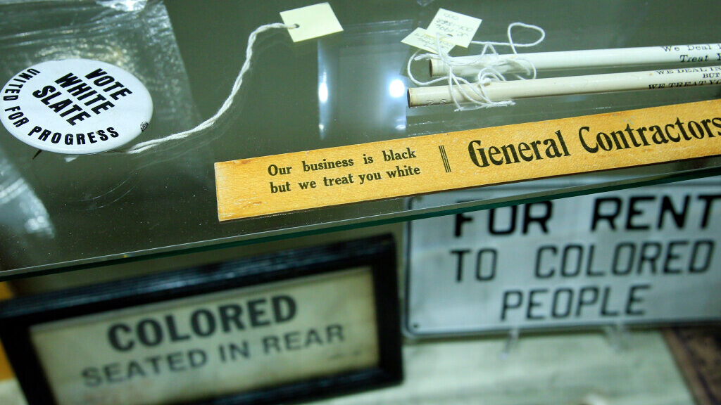 In a March 14, 2012 photo, a display of colored items is seen at the Jim Crow Museum of Racist Memo...