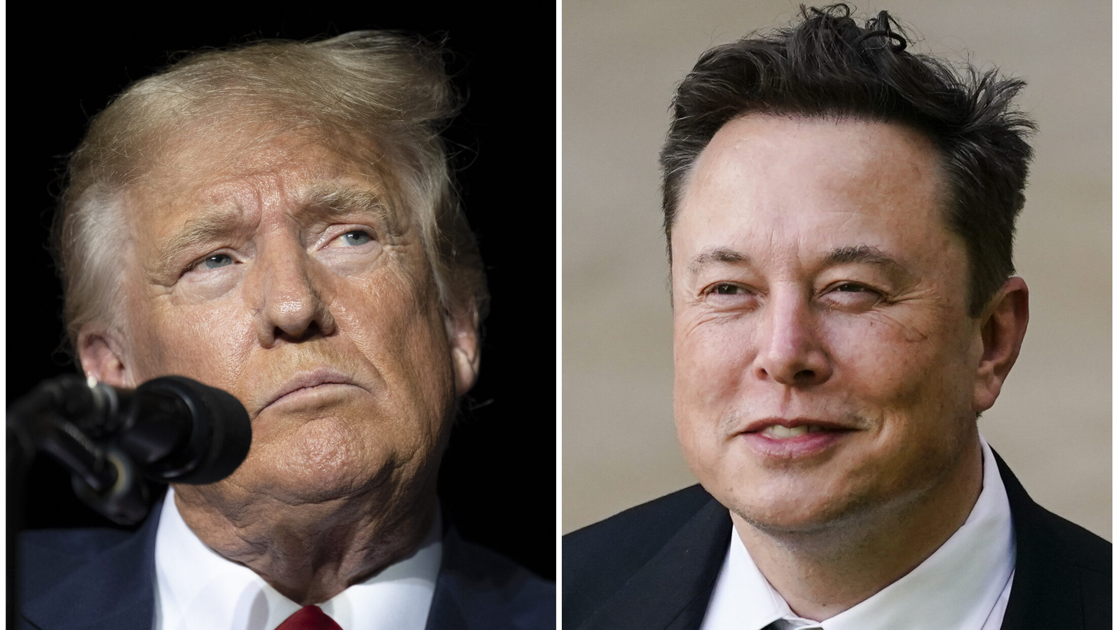 Former President Trump and Elon Musk are shown side by side....