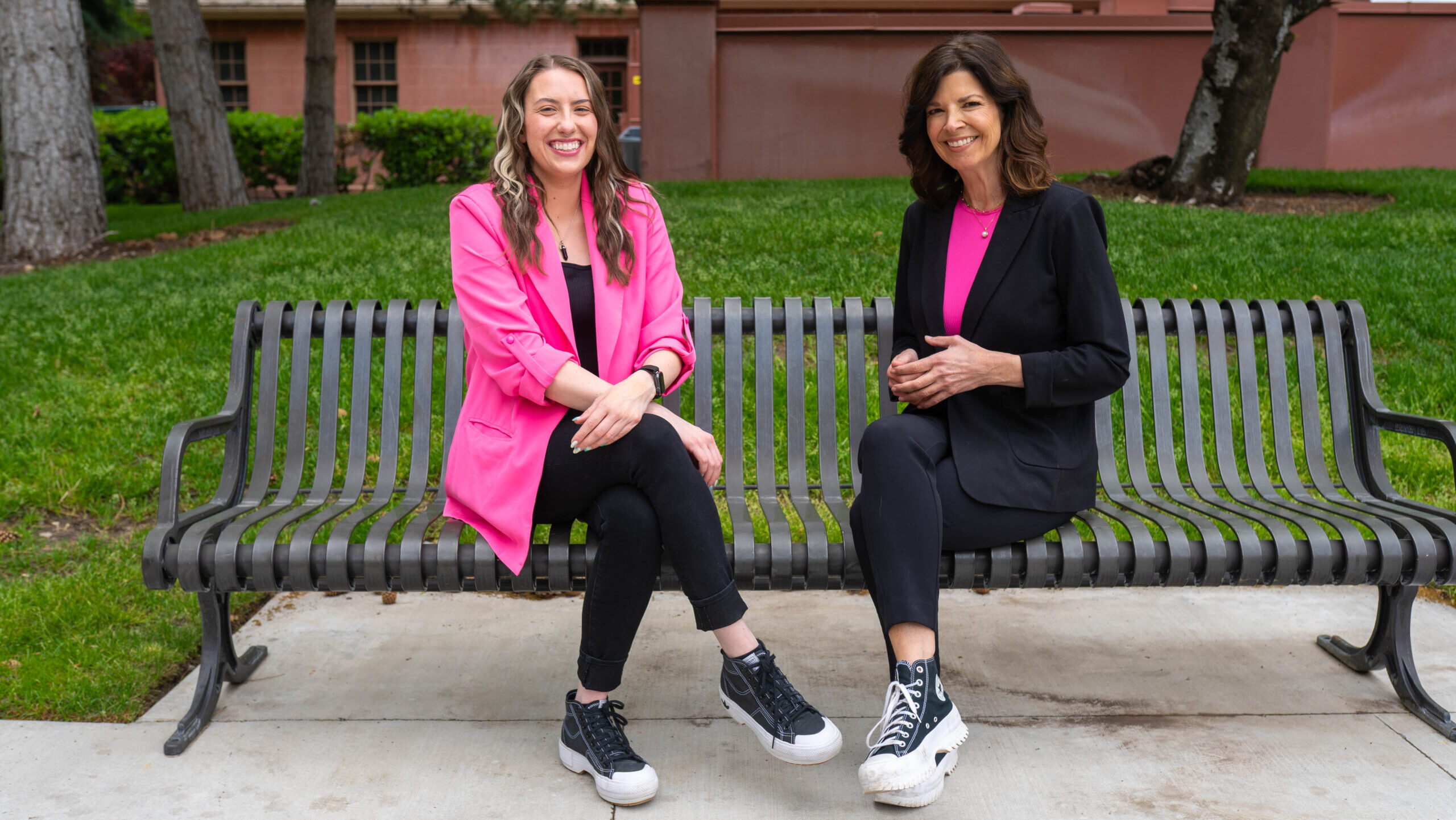 Debbie Dujanovic and Caitlyn Johnston shown, hosts of dating at her age...