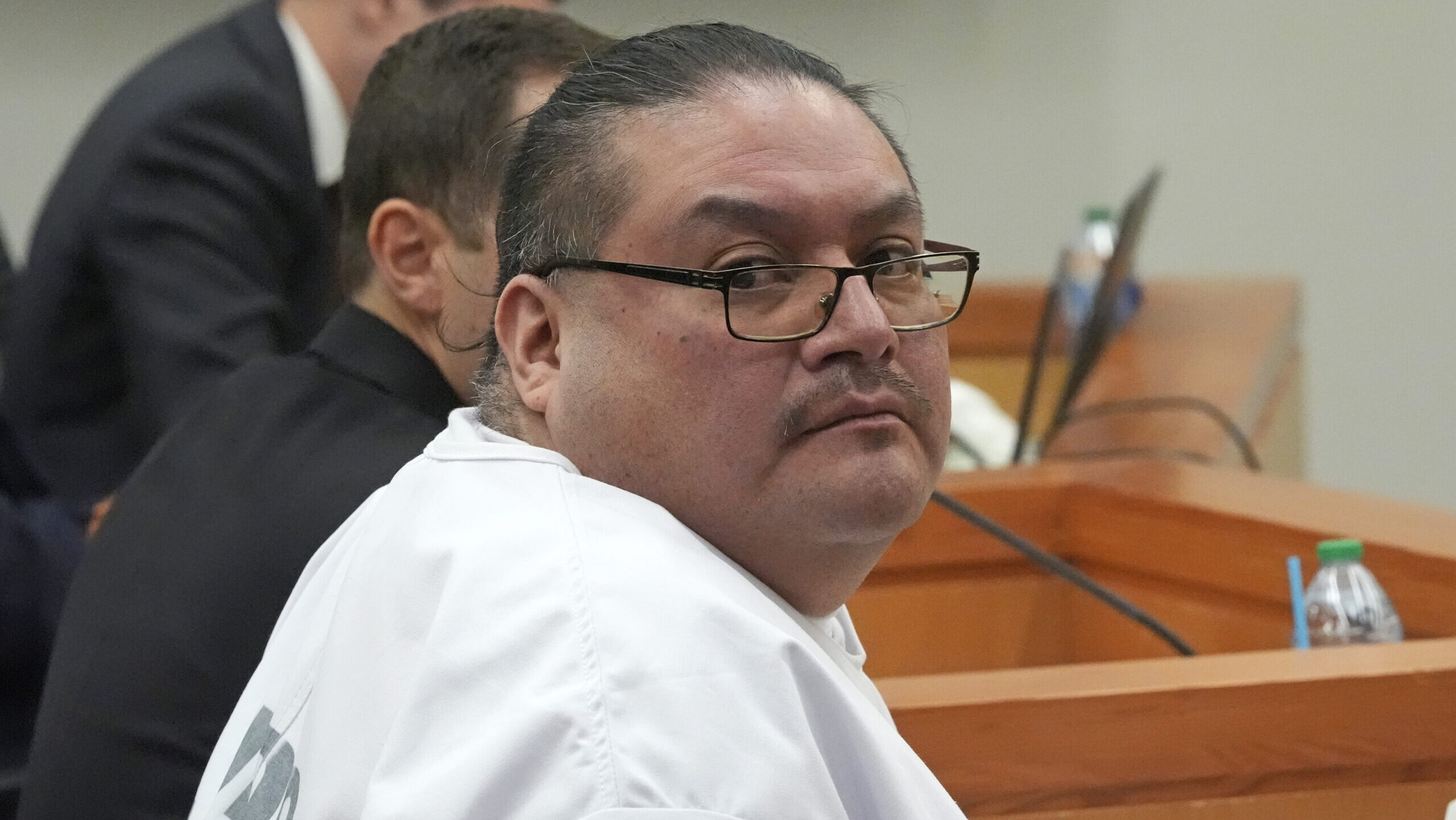 Death row inmate Taberon Honie looks on during the Utah Board of Pardons commutation hearing Monday...