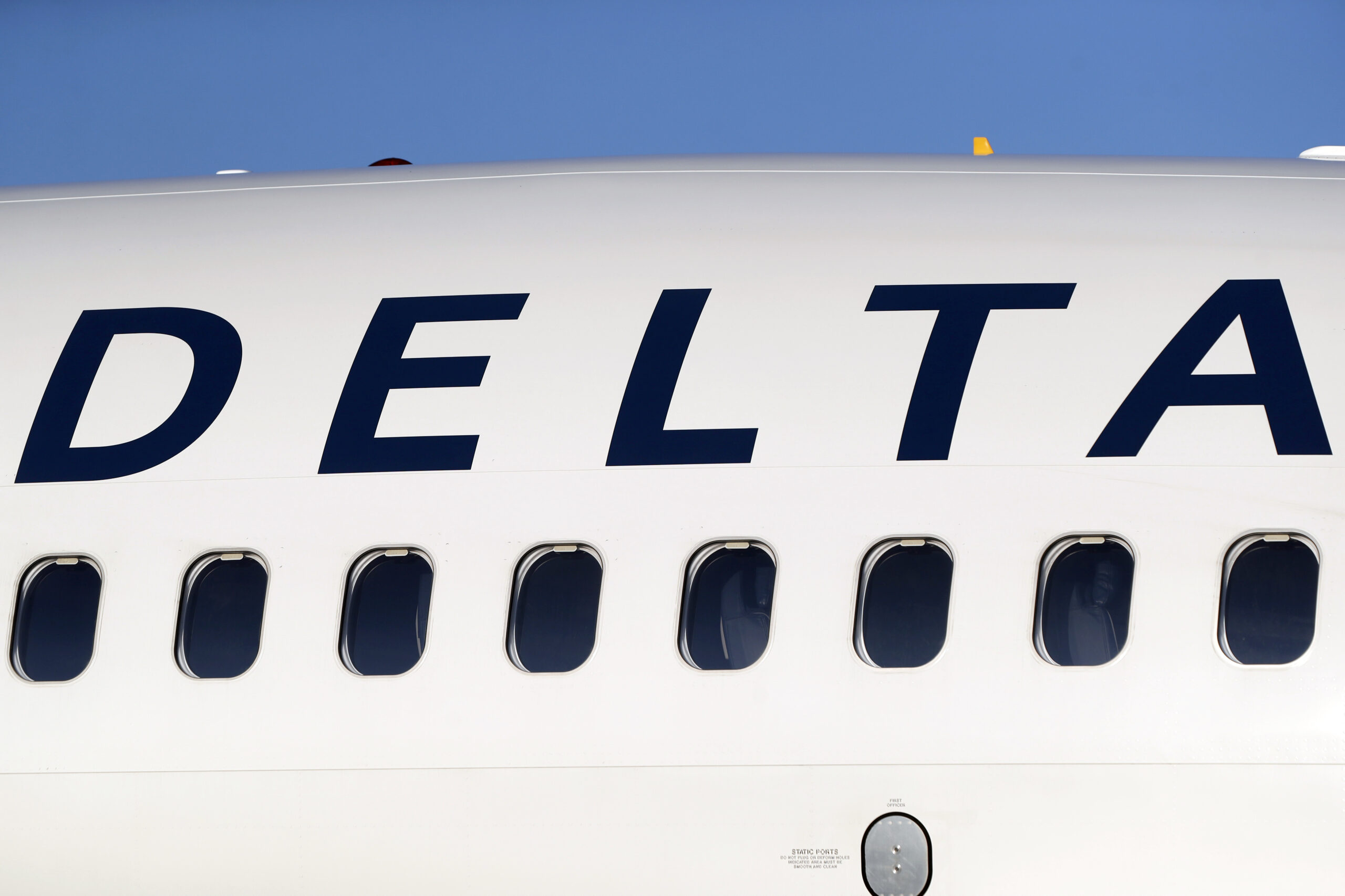 FILE - A Delta Air Lines jetliner is shown at Denver International Airport in Denver, June 26, 2019...