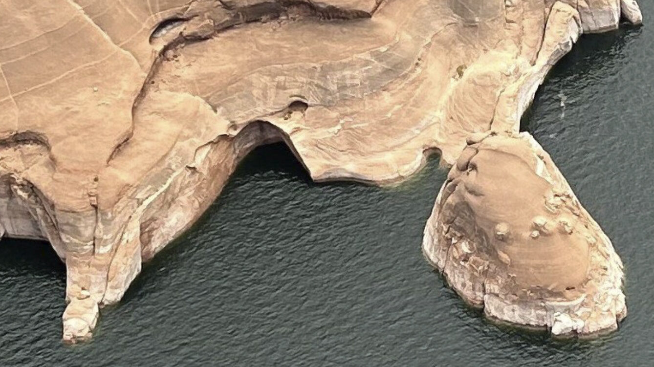 double arch collapse shown, other arches in utah will eventually meet the same fate...