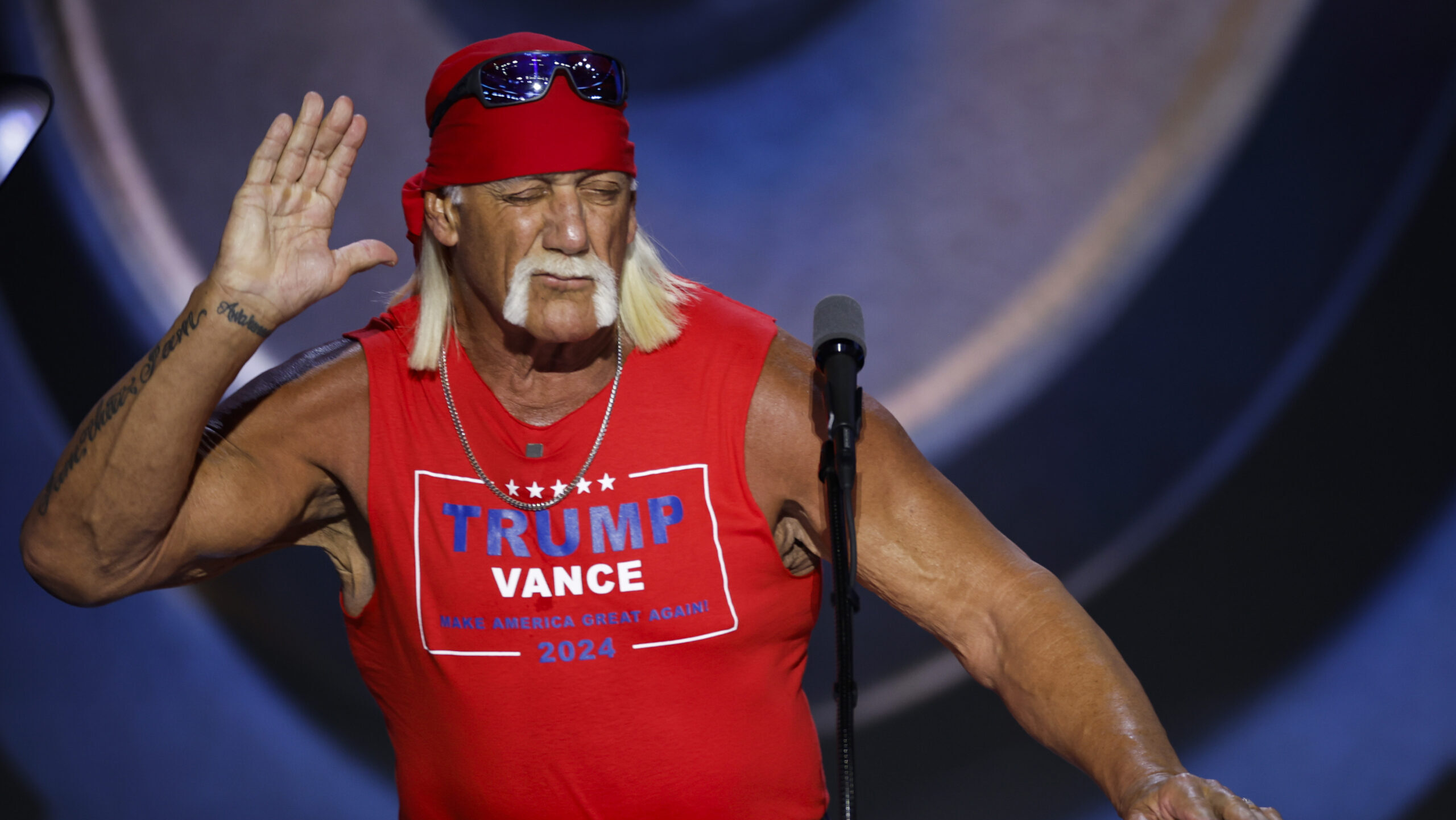 Wrestling legend Hulk Hogan makes a celebrity endorsement....