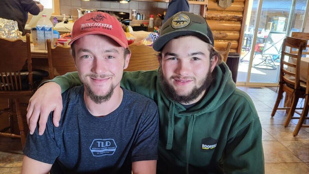 Skyler Granath (left) with his brother Bridger Granath (right). Skyler was killed in a lightning ac...