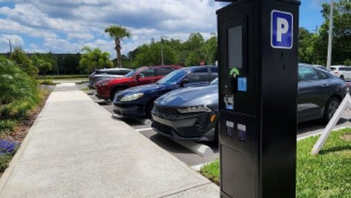 New parking pay stations...