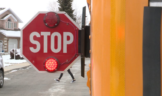 School bus stop arms...