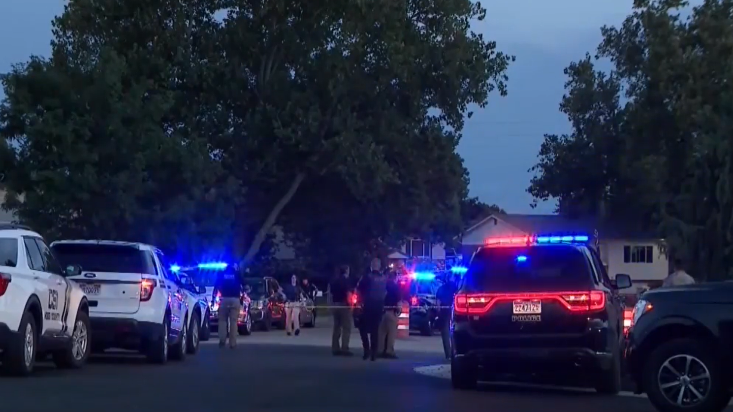 multiple police cars after officer-involved shooting in roy...