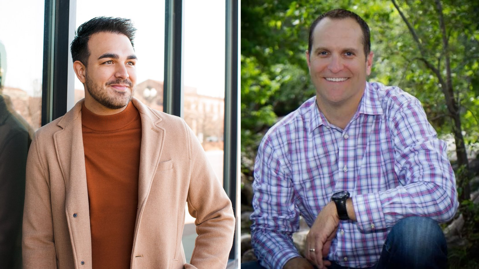 Side-by-side images of Taylor Knuth and Ben Nadolski, the two candidates now running in the Ogden C...