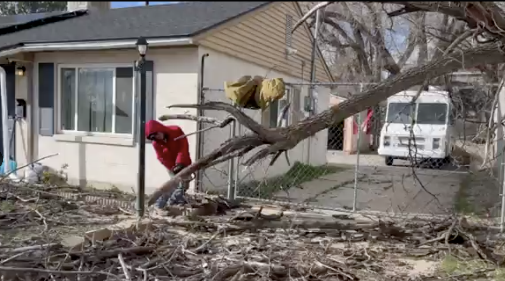 High winds caused some damage overnight in Northern Utah....