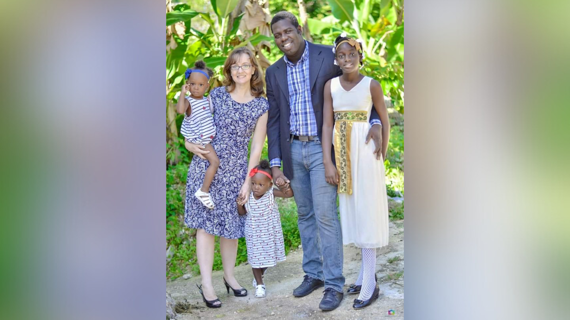 Erika Charles poses with her family. (Erika Charles)...